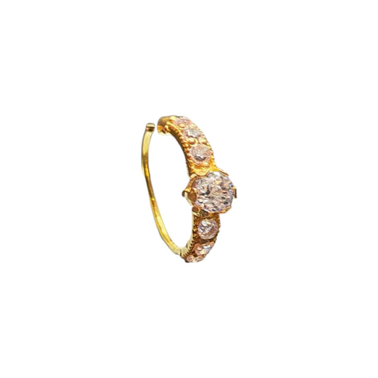 9ct Gold 7 Stone Nose Ring