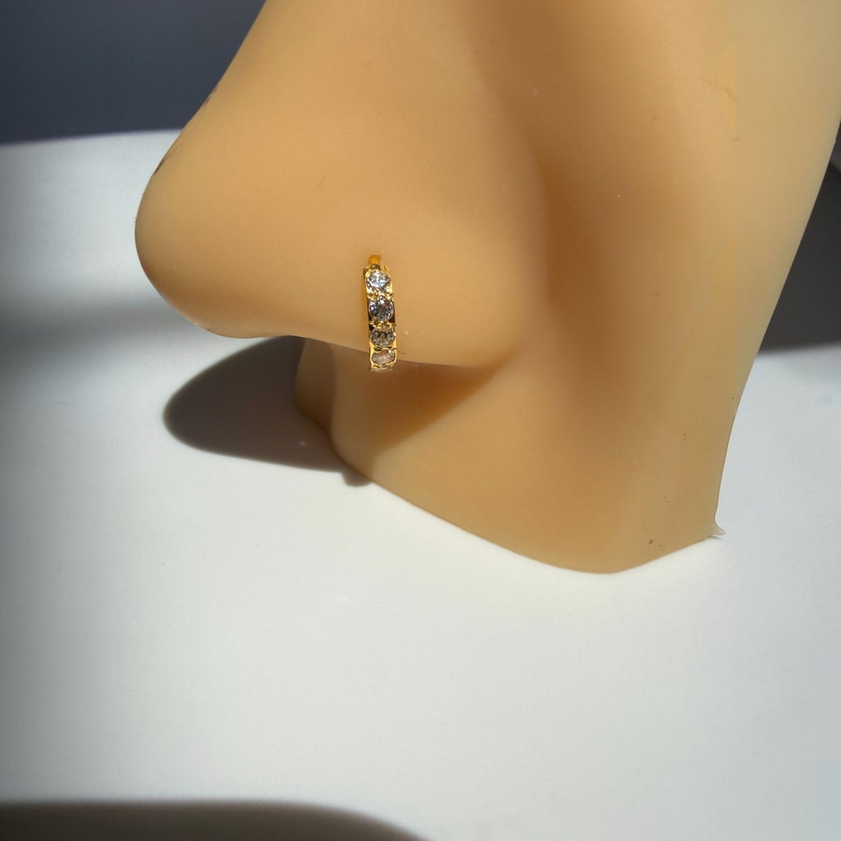 9ct Gold Wide Nose Ring 6mm