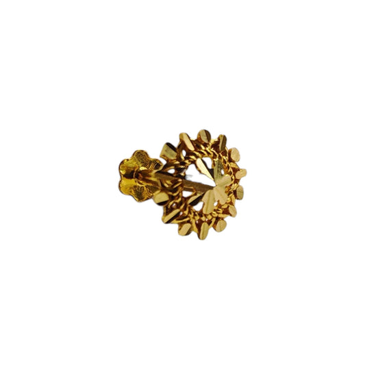 9ct Gold Sun Nose Stud