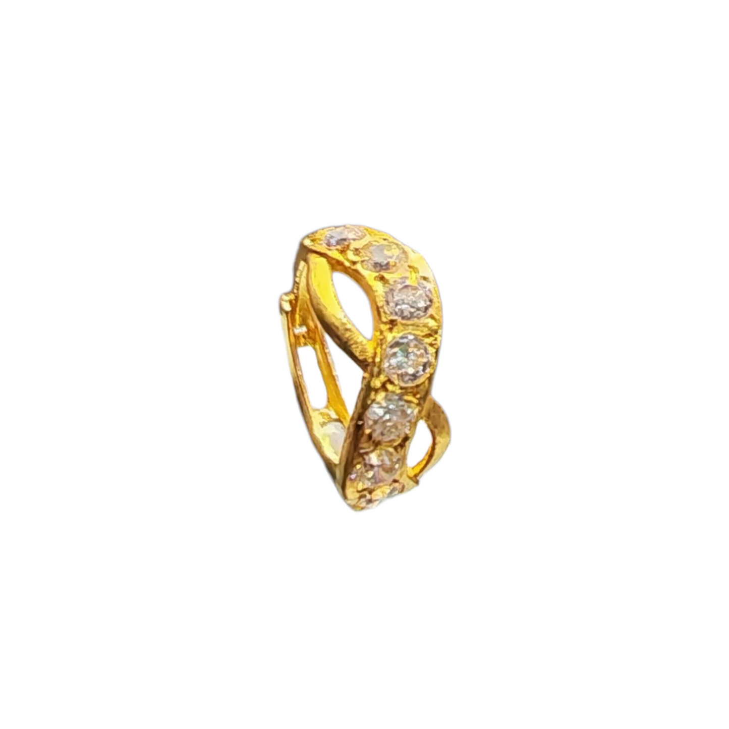 9ct Gold Wave Nose Ring