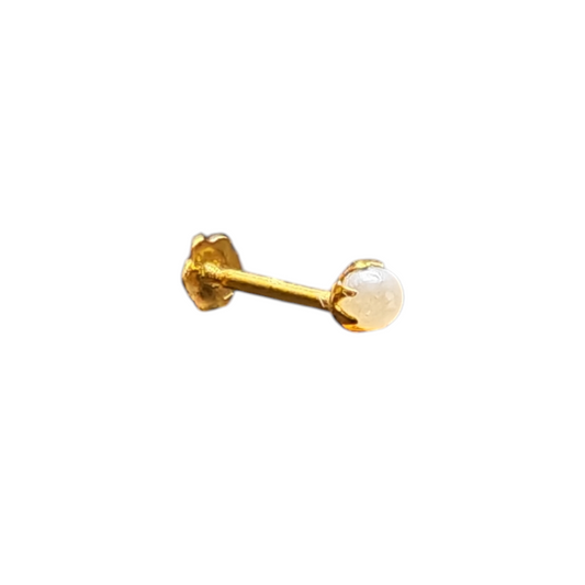 9ct Gold Pearl Nose Stud