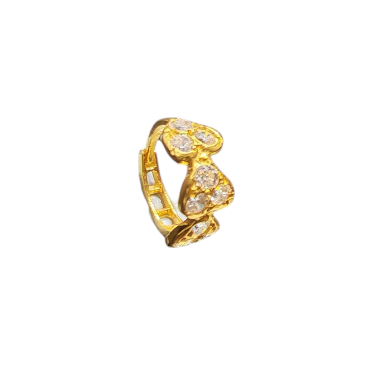 9ct Gold Love Heart Nose Ring