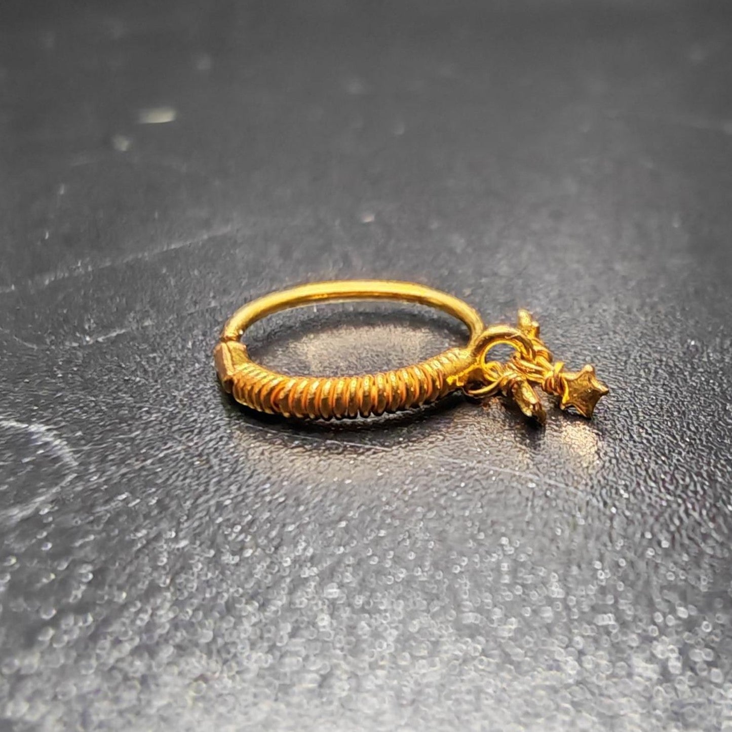 9ct Gold 3 Star Nose Ring