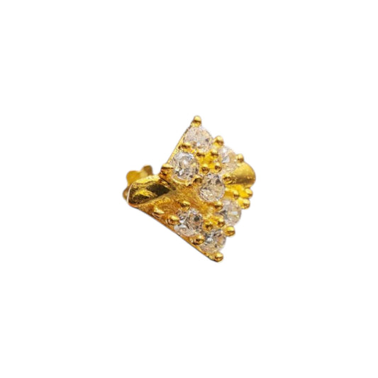 9ct Gold Dimond Shape Nose Stud