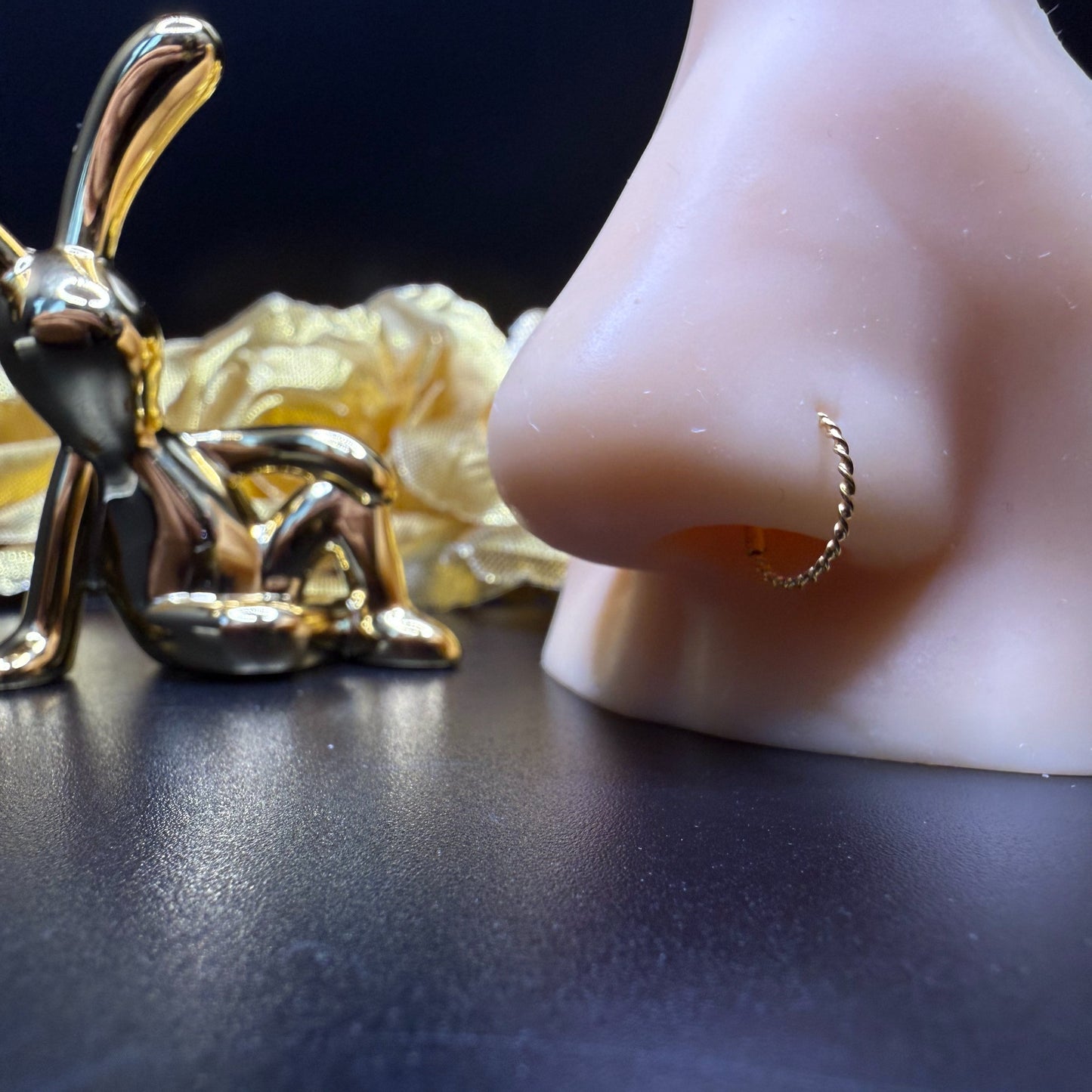 9ct Gold Twist Nose Ring